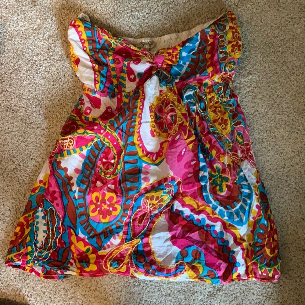 Strapless top
